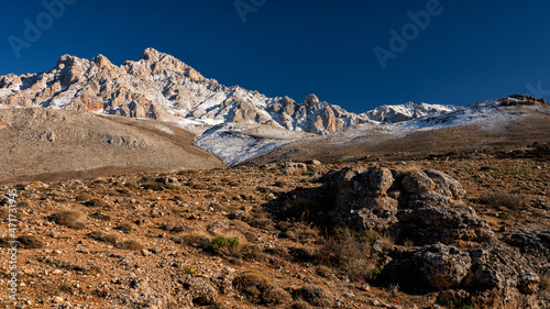 Breathtaking mountain landscape. The Anti Taurus Mountains. Aladaglar National Park. Turkey.