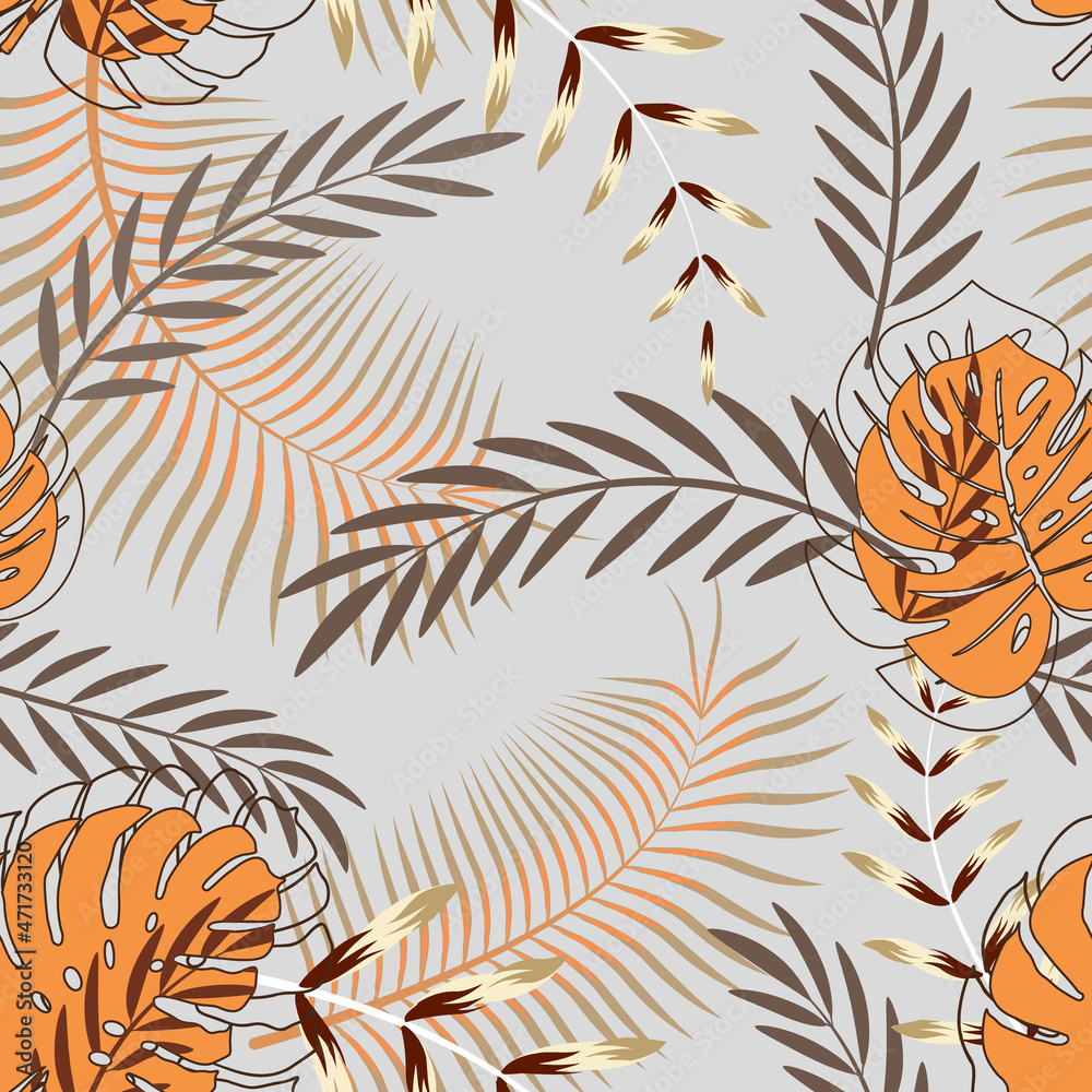 Closeup of monstera leaves for fabric design. Closeup of monstera leaves for fabric design.