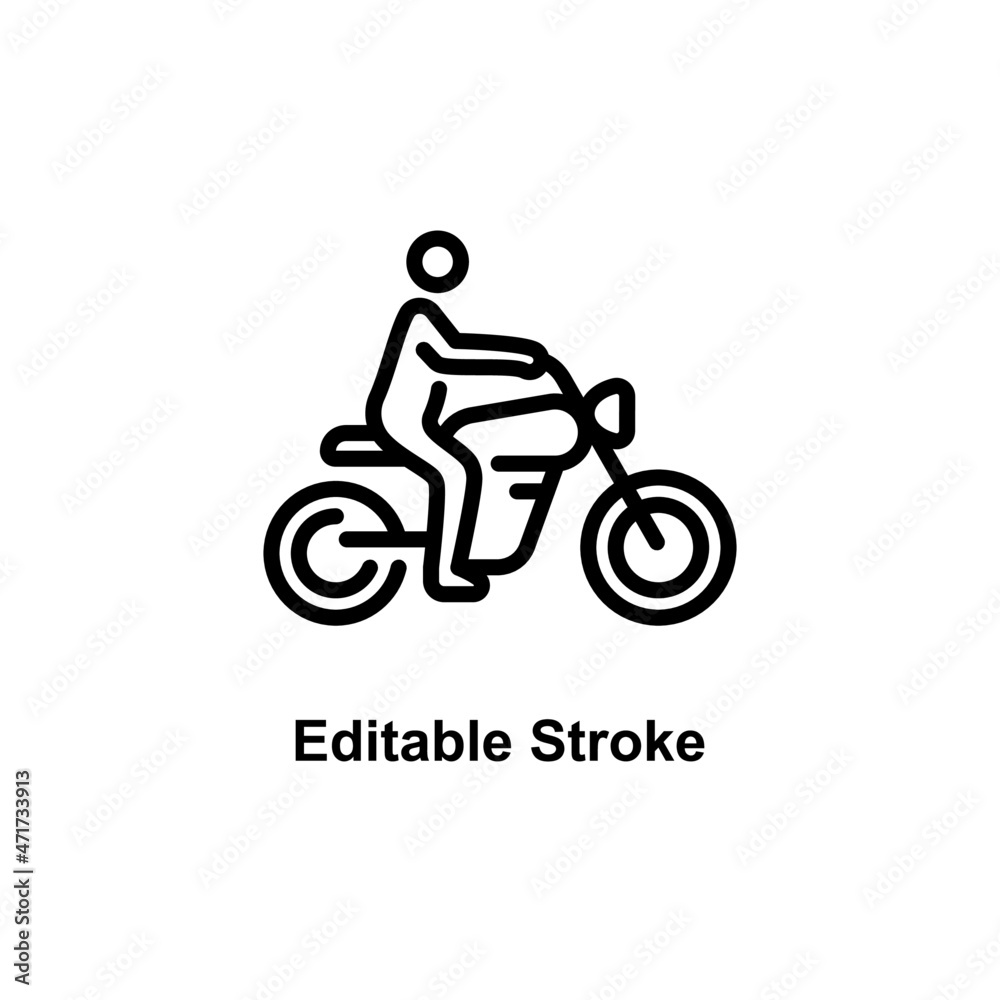rider icon designed in outline style in sports icon theme rider icon designed in outline style in sports icon theme