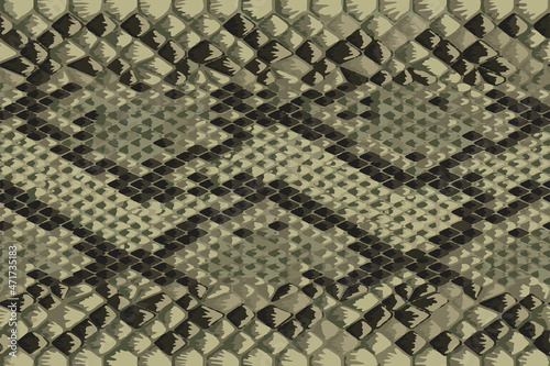 Full Seamless Ornamental Snake Animal Skin Pattern Vector. Monochrome snake leather design for textile fabric print. Snake leather pattern for bag, shoes, tight, dress and fabric.