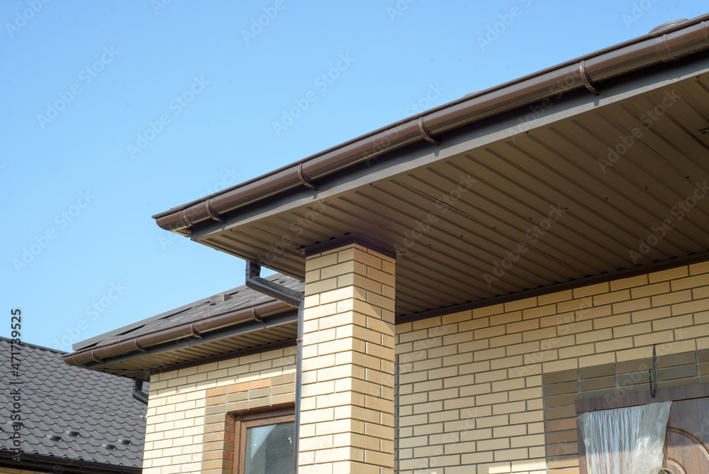 roof of newly builded house