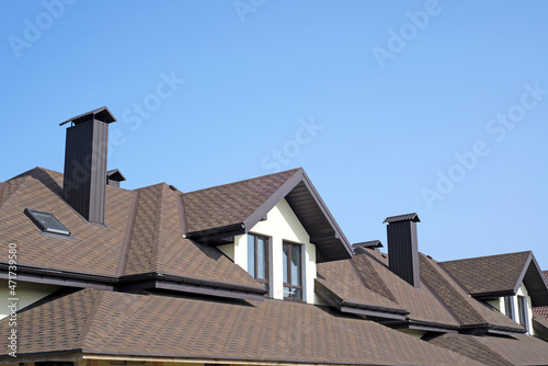 roof of newly builded house