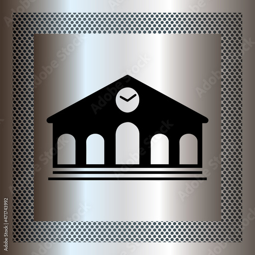 Logo gare ferroviaire. photo