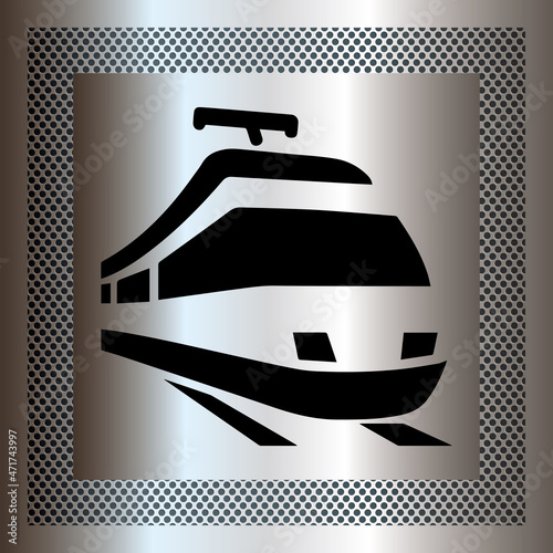 Logo transport ferroviaire.