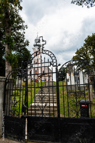 The monument complex from Tebea. Hunedoara county, Romania.