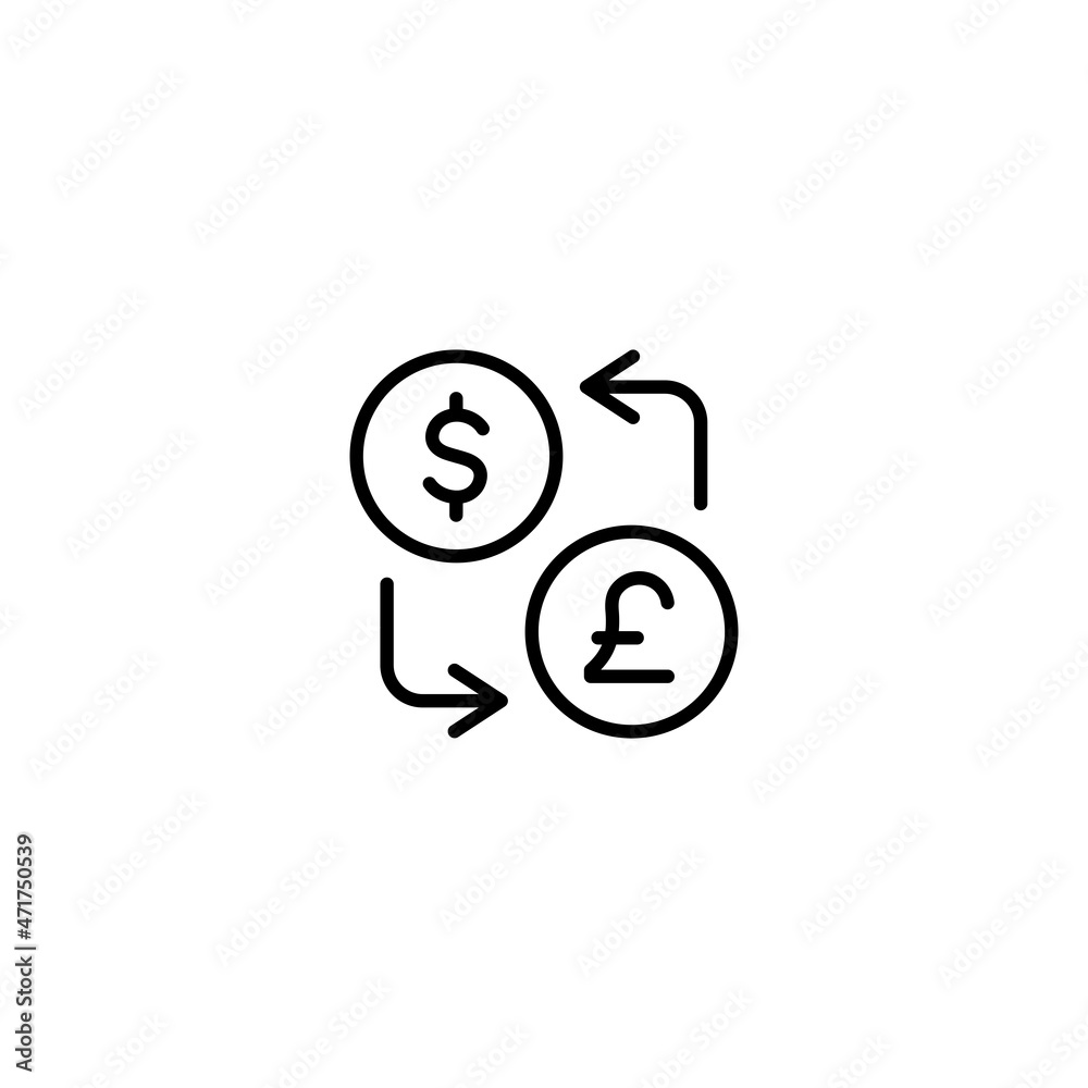 Money exchange icon, Money exchange sign vecto Money exchange icon, Money exchange sign vecto