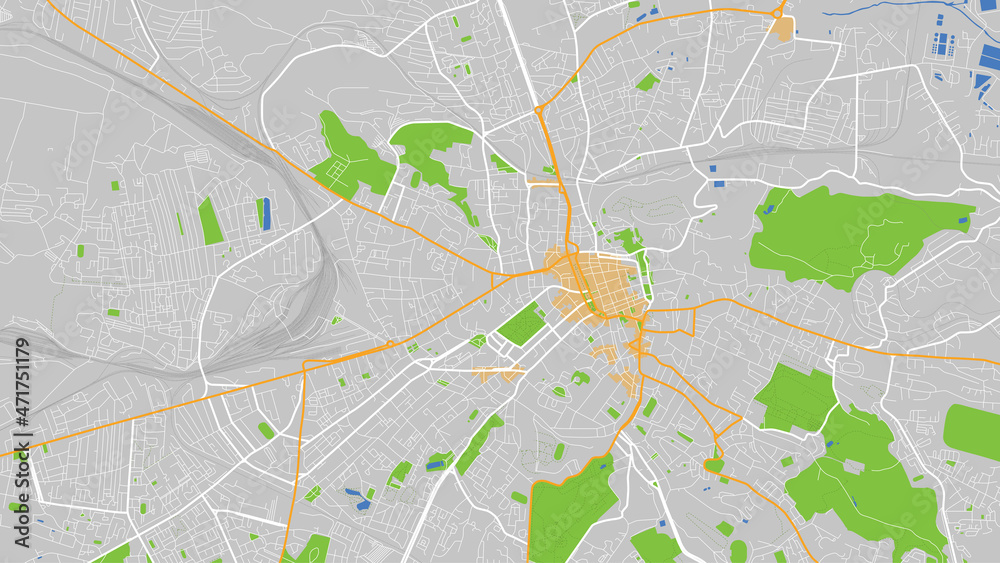 vector map city Lviv Ukraine