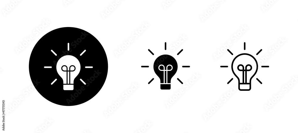 Lamp icons set. Light bulb sign and symbol. idea symbol. Lamp icons set. Light bulb sign and symbol. idea symbol.