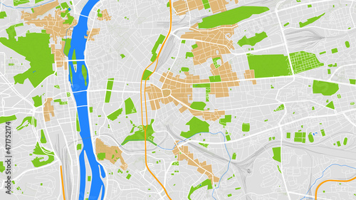 It is modern digital web map city praha