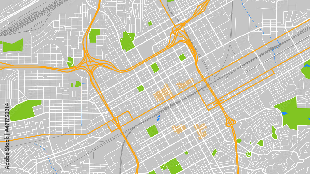 Fototapeta premium digital vector map city of birmingham. You can scale it to any size.