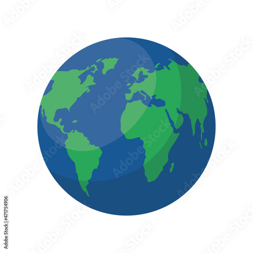 world map flat icon