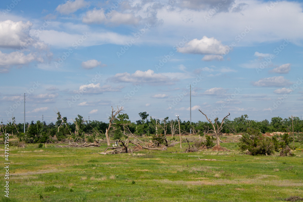 Fototapeta premium El Reno, OK, USA Tornado Damage May 31, 2013