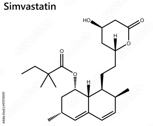 Simvastatin, sold under the brand name Zocor among others, is a lipid-lowering medication. It is used along with exercise, diet, and weight loss to decrease elevated lipid levels.