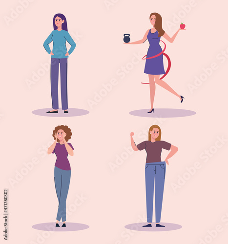 women happy after losing weight