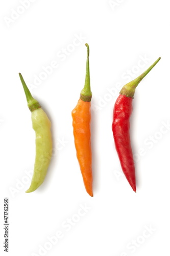 Guinea pepper isolated on white background.