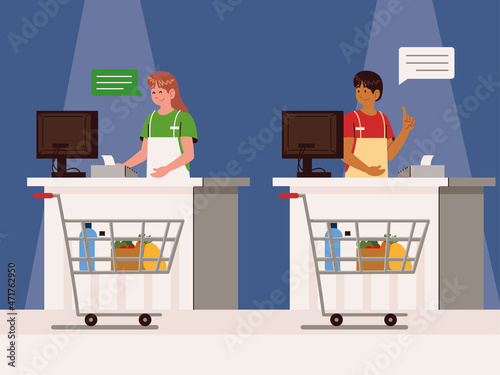 cashiers food store
