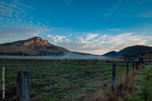 sunset in the mountains