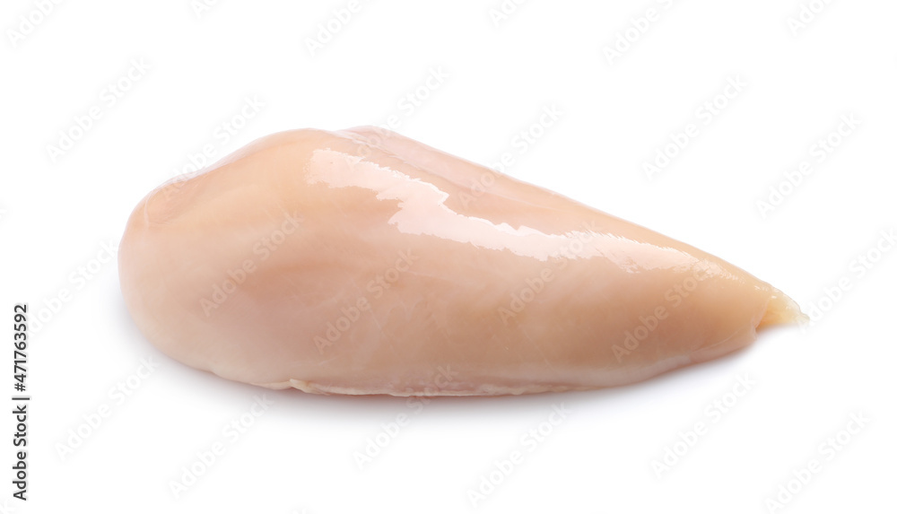 Raw chicken breast isolated on white. Fresh meat Raw chicken breast isolated on white. Fresh meat