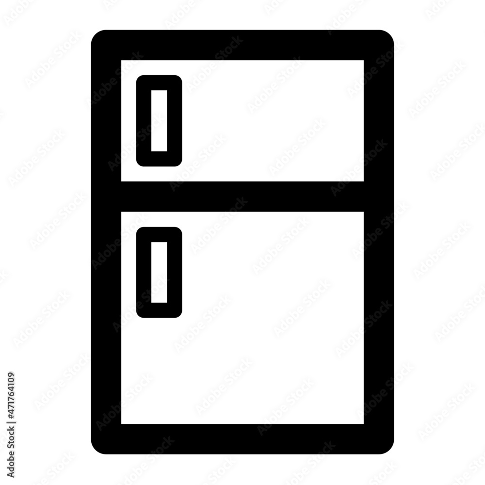 refrigenerator outline icon, suitable for electronics icon set refrigenerator outline icon, suitable for electronics icon set