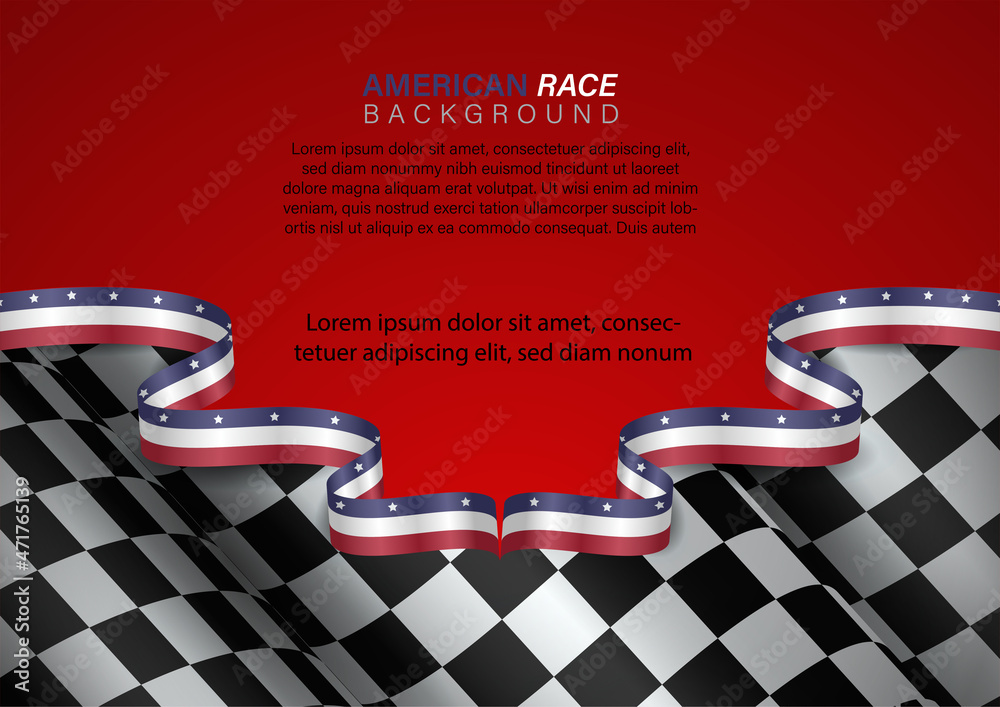american flag racing