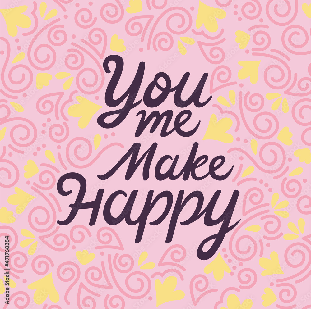 you me make happy poster