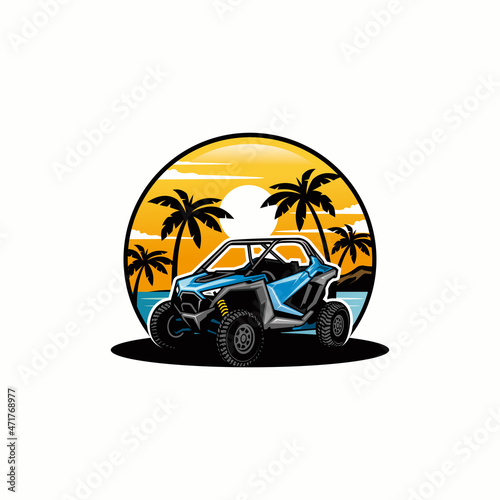 utv buggy adventure logo vector