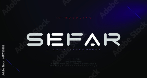 Abstract modern urban alphabet fonts. Typography sport, game, technology, fashion, digital, future creative logo font. vector illustration