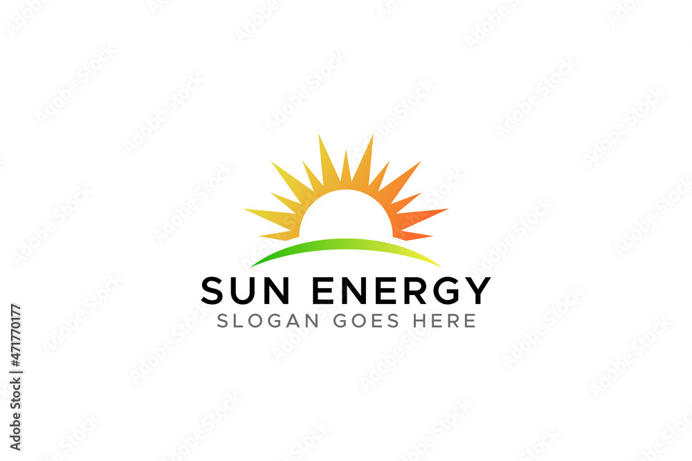 Sun Energy Abstract Business Logo