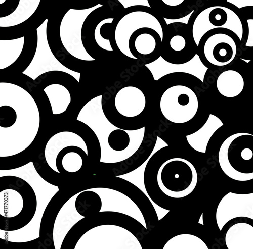 Pattern with mixed colors of white and black with interesting shapes
