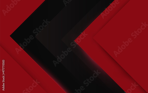 Abstract red and black triangles shape background. Abstract speed movement
