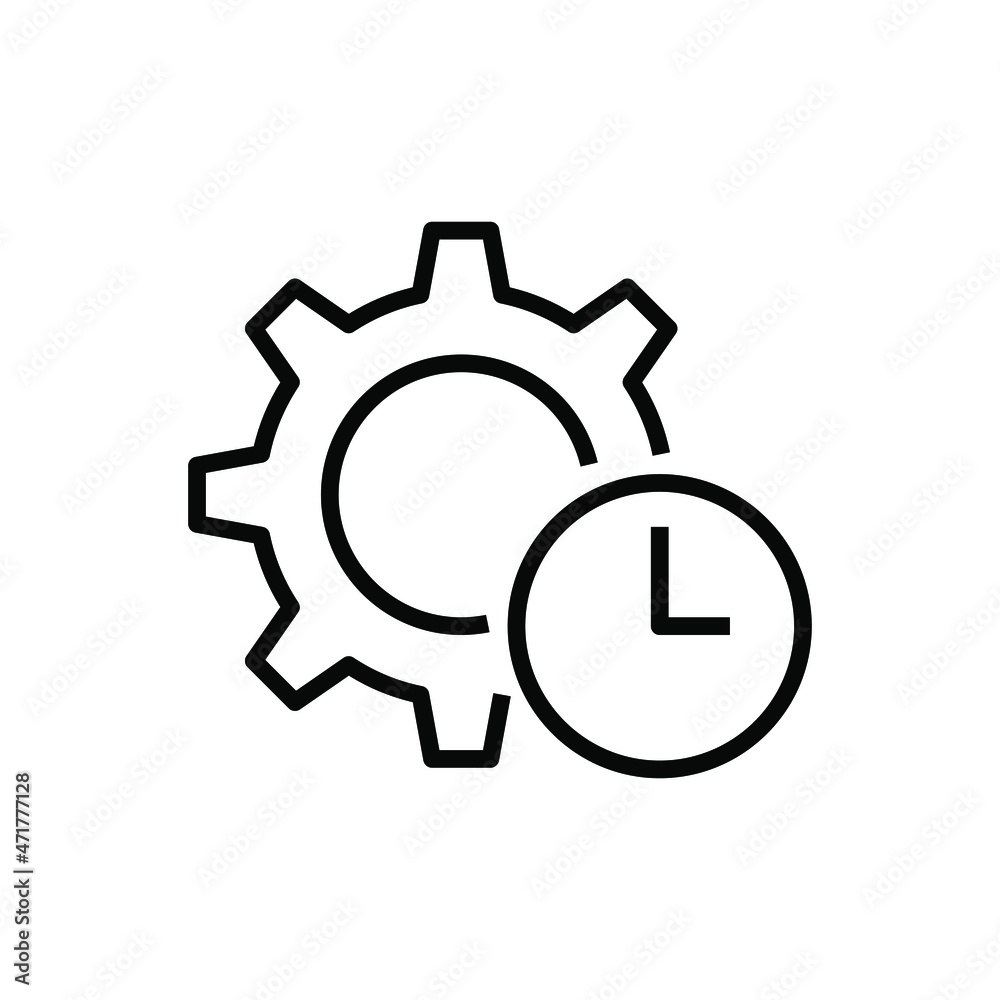 Time management icon vector graphic Time management icon vector graphic