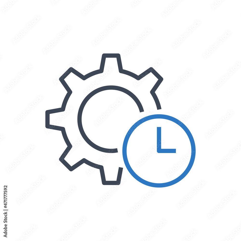 Time management icon vector graphic Time management icon vector graphic