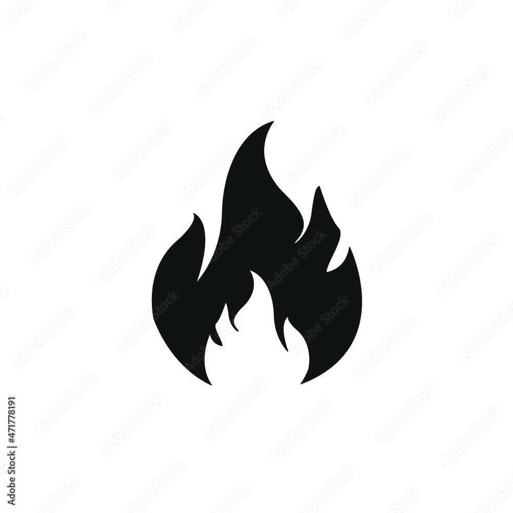 Fire flame icons symbol vector elements for infographic web Fire flame icons symbol vector elements for infographic web