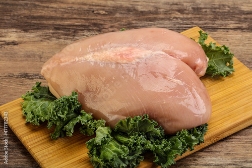 Whole skinless chicken breast fillet