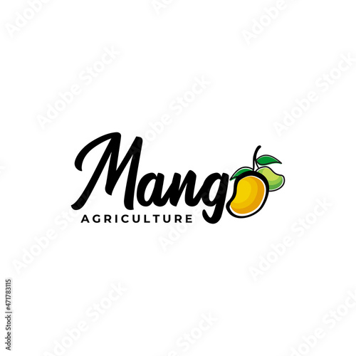 Mango farming industry logo design