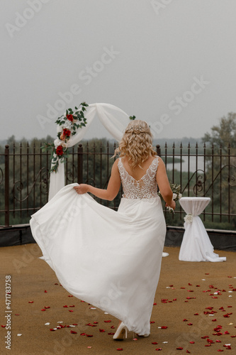 bride in wedding dress