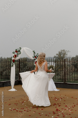 bride in wedding dress