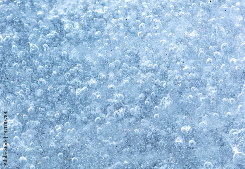 Obraz premium Blue crystals of snow and ice as an abstract background.