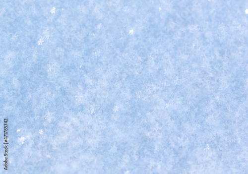 Close up of snowflakes as background.