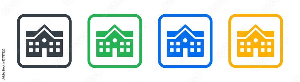 Mansion house icon. Real estate icon vector illustration. Mansion house icon. Real estate icon vector illustration.
