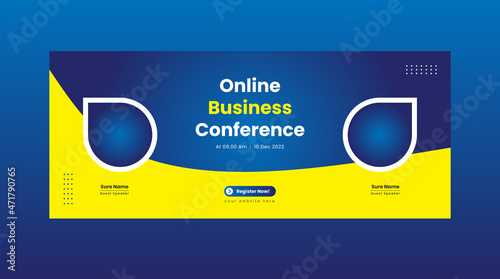 Business Conference Social Media Post Design  OR Web Banner