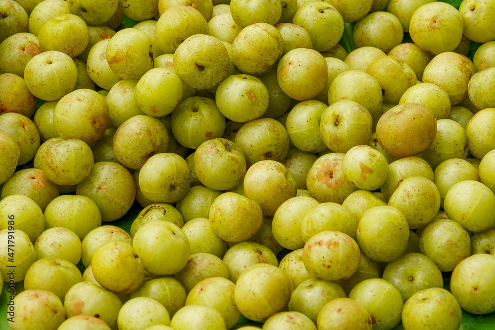 Beautiful Phyllanthus emblica fruit texture background Beautiful Phyllanthus emblica fruit texture background