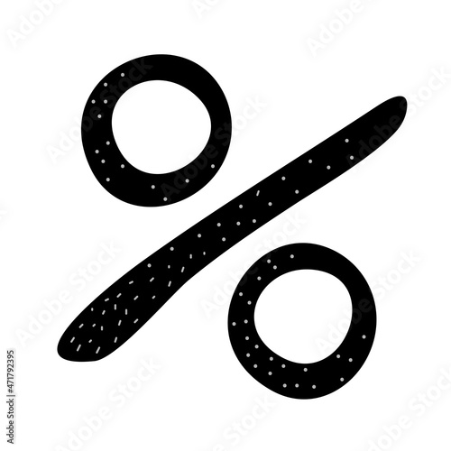 percent icon, sign drawing, Prozentzeichen