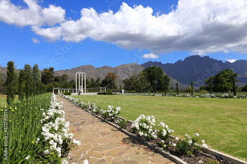 Photographie The Huguenot Monument in Franschhoek, South Africa