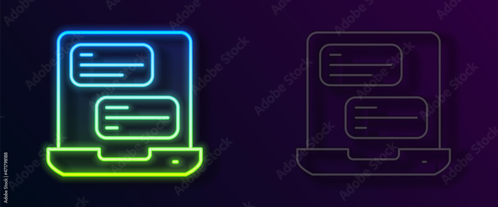Glowing neon line Taxi mobile app icon isolated on black background. Mobile application taxi. Vector Glowing neon line Taxi mobile app icon isolated on black background. Mobile application taxi. Vector