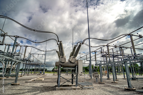 Electric High-voltage power substation