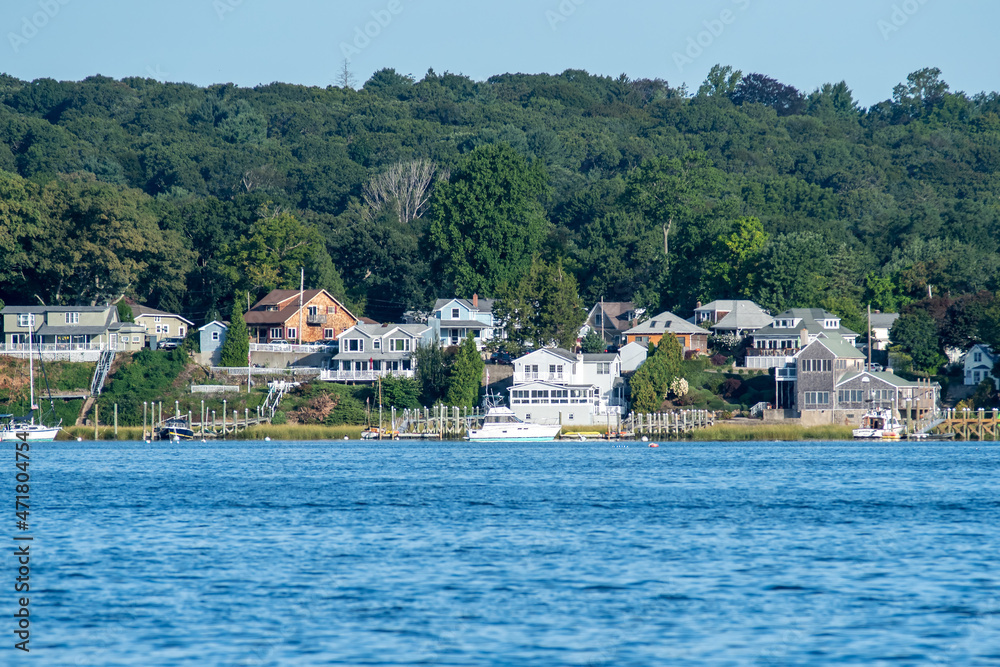 Obraz premium scenes around town of east greenwich rhode island and greenwich bay