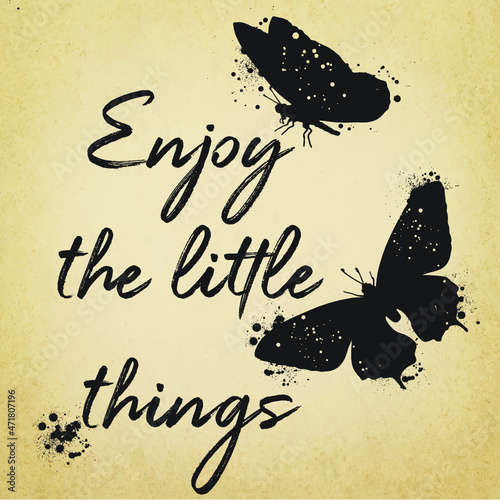 Enjoy the little things - card
