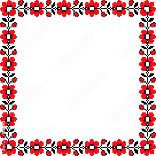 Frame with traditional motif 