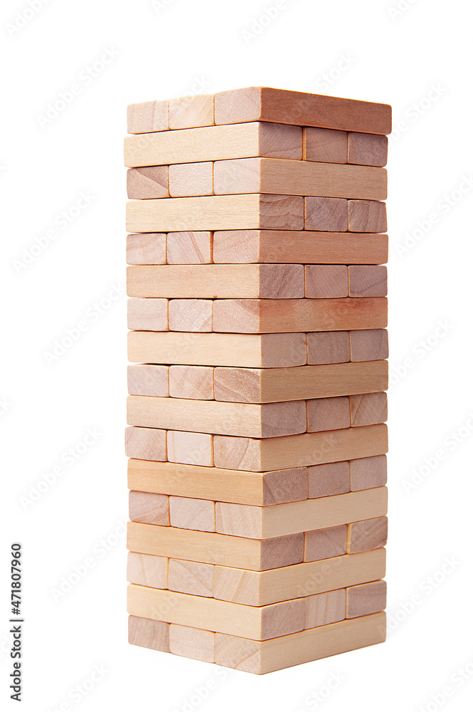 block wooden play isolated on white background block wooden play isolated on white background